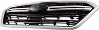 Front Grille Primed Shell And Insert Plastic With Silver Molding Direct Replacement Compatible With 2018-2019 Subaru Outback SU1200173 91121AL16B