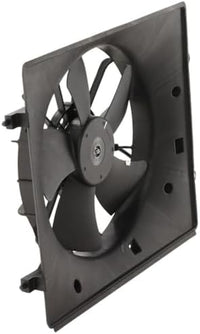 Front Radiator Single Fan Assembly Left Driver Side Direct Replacement Compatible with 2001-2006 Acura MDX / 2003-2007 Honda Pilot AC3115105 19015PGKA01 19015RDJA01