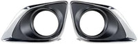 Set Of 2 Front Fog Light Molding Chrome Left Driver & Right Passenger Side Direct Replacement Compatible With 2013-2016 Toyota Venza TO1039183 TO1038183 520300T010 520400T010