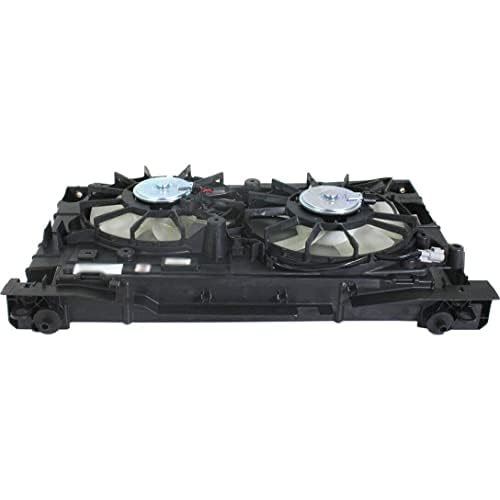 Front Radiator Dual Fan Assembly Direct Replacement Compatible with 2013-2018 Toyota RAV4 TO3115177 167110V210-PFM 167120V020 163610V340 163610V330