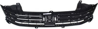 Front Bumper Upper Grille Primed Shell And Insert Plastic Direct Replacement Compatible With 2010-2011 Honda Insight HO1200208 71121TM8G01