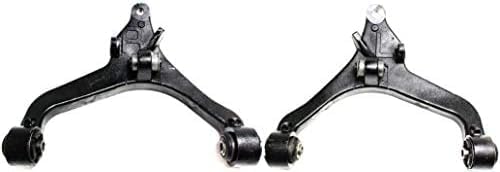 Set Of 2 Front Control Lower Arm Without Ball Joint/With Bushing Right Passenger & Left Driver Side Direct Replacement Compatible With 2002-2007 Jeep Liberty 52088636AF 52088637AF