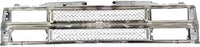 Front Grille Mash Chrome Shell & Insert Direct Replacement Compatible With 1994-2000 Chevrolet C/K Series/Tahoe 15981092-PFM
