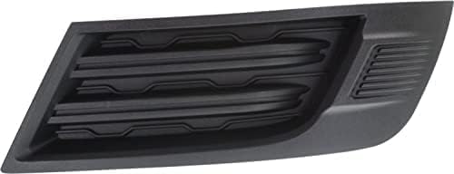 Set Of 2 Front Fog Light Covers Textured Plastic Left Driver & Right Passenger Side Direct Replacement Compatible With 2013-2017 Chevrolet Traverse GM1039151 GM1038151