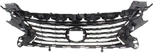 Front Grille Dark Gray Shell And Insert Plastic Direct Replacement Compatible With 2016-2018 Lexus ES300h / ES350 LX1200179 5311106850