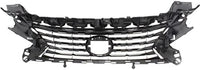 Front Grille Dark Gray Shell And Insert Plastic Direct Replacement Compatible With 2016-2018 Lexus ES300h / ES350 LX1200179 5311106850