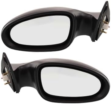 Set Of 2 Front Power Mirror Non-Folding Non-Heated Primed Left Driver & Right Passenger Side Direct Replacement Compatible With 2005-2006 Nissan Altima NI1320156 NI1321156