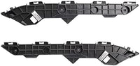 Set Of 2 Rear Bumper Cover Support Bracket Plastic Left Driver & Right Passenger Side Direct Replacement Compatible With 2009-2013 Toyota Corolla TO1143101 TO1142101