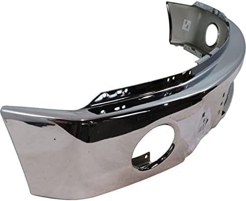 Front Bumper Face Bar Chrome With Fog Light Holes Direct Replacement Compatible With 2009-2014 Ford F-150 FO1002411 9L3Z17757B