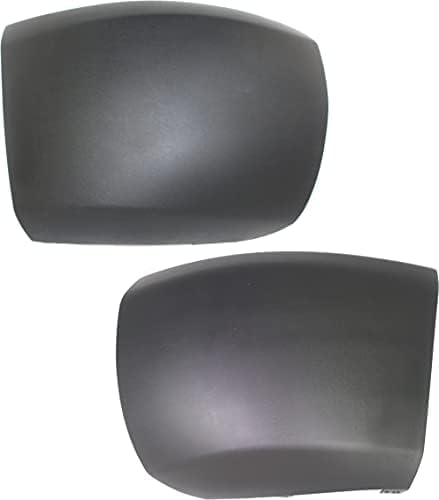 Set Of 2 Front Bumper End Cap Textured Without Fog Light Holes Left Driver & Right Passenger Side Direct Replacement Compatible With 2007-2013 Chevrolet Silverado 1500 GM1004146