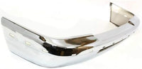 Front Bumper Chrome Steel With Molding Holes Direct Replacement Compatible With 1993-1997 Ford Ranger FO1002244 F57Z17757AA