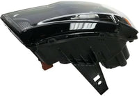 Set Of 2 Head Light Assembly Halogen Black Trim Right Passenger & Left Driver Side Direct Replacement Compatible With 2017-2021 Jeep Grand Cherokee CH2502309 CH2503309 68266647AF