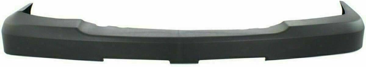 Front Bumper Primed Steel + Upper Cover + Lower Valance Textured + Bracket Set Left & Right Side Direct Replacement Compatible With 2003-2006 Chevrolet Silverado 2500HD 3500