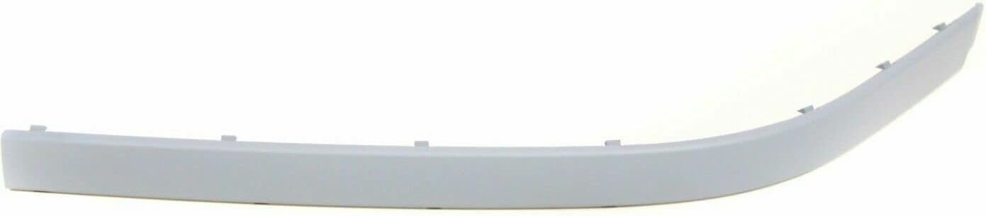 Set Of 2 Front Bumper Upper Molding Primed Plastic Left Driver & Right Passenger Side Direct Replacement Compatible With 2001-2003 BMW 5-Series BM1046105 BM1047105