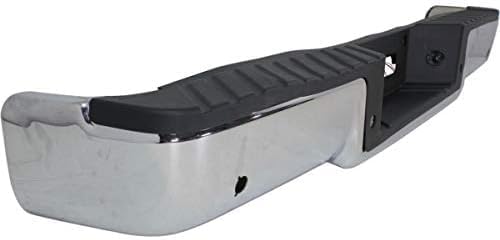 Step Bumper Assembly Chrome Steel With Rear Object Sensor Holes Direct Replacement Compatible With 2006-2008 Ford F-150 / Lincoln Mark FO1103138 8L3Z17906C-PFM