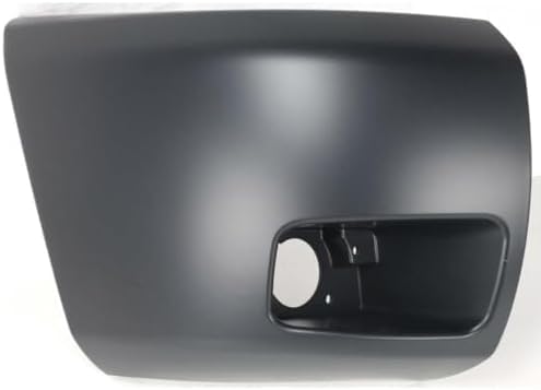 Front Bumper Primed + Lower Valance Air Deflector + Extension + Headlights + End Caps Left & Right Side Direct Replacement Compatible With 2007-2013 Chevrolet Silverado 1500 GM1092192
