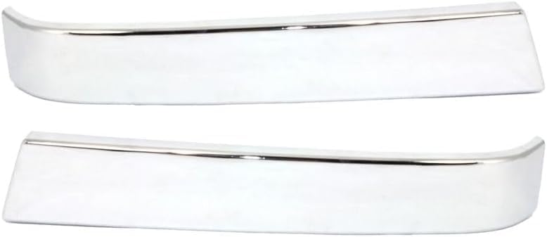 Set Of 2 Front Grille Molding Chrome Left Driver & Right Passenger Side Direct Replacement Compatible With 2003-2006 Chevrolet Silverado GM1212105 GM1213105 10397972 10397973