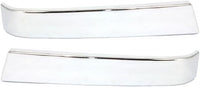 Set Of 2 Front Grille Molding Chrome Left Driver & Right Passenger Side Direct Replacement Compatible With 2003-2006 Chevrolet Silverado GM1212105 GM1213105 10397972 10397973