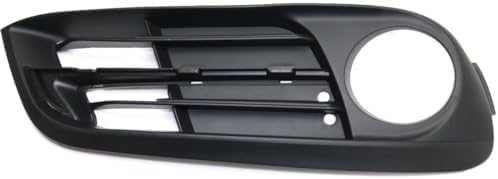 Set Of 2 Front Fog Light Molding Primed Plastic With Holes Left Driver & Right Passenger Side Direct Replacement Compatible With 2014-2016 BMW 5-Series BM1039167 BM1038167 51117331730