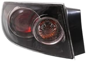 Set Of 2 Tail Light Assembly Right Passenger & Left Drive Side Direct Replacement Compatible With 2007-2009 Mazda 3 MA2801136 MA2800136 BR5H51150C BR5H51160C