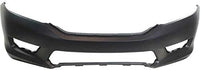Front Bumper Cover Primed + Upper & Lower Grille Textured Direct Replacement Compatible With 2013-2015 Honda Accord HO1000288 HO1036114 HO1200214 04711T2AA90ZZ 71103T2AA00 71121T2FA01