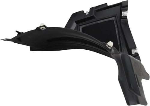 Front Section Fender Liner Air Extension Spoiler Left Driver Side Direct Replacement Compatible With 2012-2015 Audi A6 / S6 AU1242100 4G0853887C