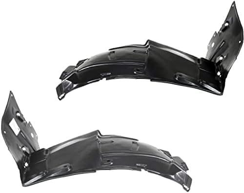Set Of 2 Front Section Fender Liner Left Driver & Right Passenger Side Direct Replacement Compatible With 2003-2007 Infiniti G35 IN1251106 IN1250106 63844AM800 63845AM800
