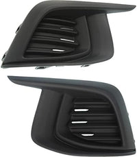 Set of 2 Front Fog Light Cover Left Driver & Right Passenger Side Direct Replacement Compatible With 2017-2000 Chevrolet Sonic GM1038200 GM1039200 94538121 94538120