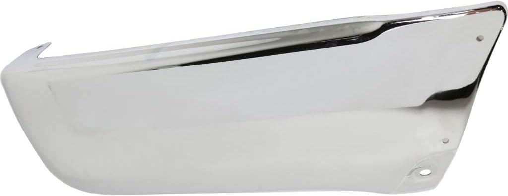 Set Of 2 Rear Bumper End Cap Chrome Steel Left Driver & Right Passenger Side Direct Replacement Compatible With 1996-2002 Toyota 4Runner TO1105103 TO1104103 5210635081 5210735071