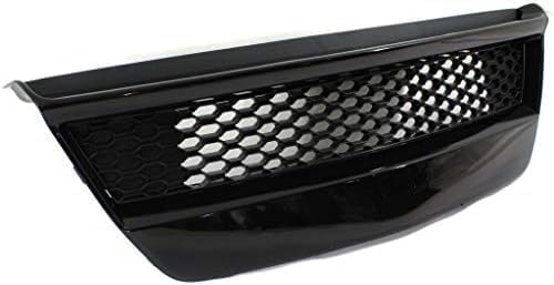 Front Bumper Grille Primed Plastic With Fog Light Holes Direct Replacement Compatible With 2010-2013 Kia Forte Koup KI1036108 865601M310