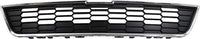 Front Grille Assembly Plastic Textured Gray Shell And Insert Direct Replacement Compatible With 2012-2016 Chevrolet Sonic GM1200638 95215846
