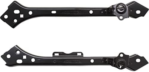 Set Of 2 Front Upper Radiator Support Tie Bar Extension Steel Left Driver & Right Passenger Side Direct Replacement Compatible With 2016-2019 Chevrolet Cruze GM1225351 GM1225350