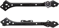 Set Of 2 Front Upper Radiator Support Tie Bar Extension Steel Left Driver & Right Passenger Side Direct Replacement Compatible With 2016-2019 Chevrolet Cruze GM1225351 GM1225350