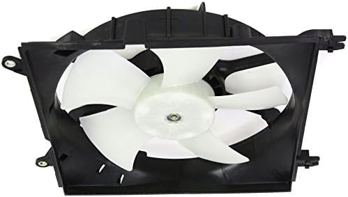 Front Radiator Cooling Fan Assembly Left Driver Side Plastic Direct Replacement Compatible with 2001-2005 Toyota RAV4 TO3115120 1671128150