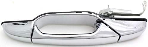 Rear Exterior Door Handle Chrome Left Driver Side Direct Replacement Compatible with 2007-2013 Chevrolet Silverado 1500 2500 3500HD GM1520130 22738725