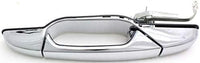 Rear Exterior Door Handle Chrome Left Driver Side Direct Replacement Compatible with 2007-2013 Chevrolet Silverado 1500 2500 3500HD GM1520130 22738725