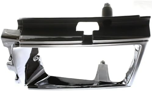 Set Of 2 Front Headlight Door Bezel Chrome Plastic Right Passenger & Left Driver Side Direct Replacement Compatible With 1984-1986 Toyota 4Runner / Pickup TO2513102 TO2512102