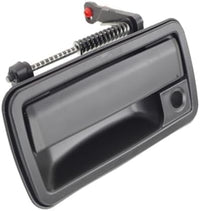 Set of 2 Front Exterior Door Handle Smooth Black with Key Hole Left Driver & Right Passenger Side Direct Replacement Compatible with 1994-2004 GMC Sonoma / 1995-2005 Chevrolet Blazer