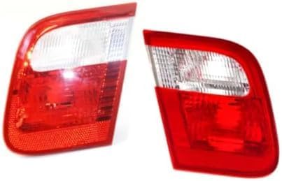 Set Of 2 Tail Light Inner Lens And Housing Right Passenger & Left Driver Side Direct Replacement Compatible With 1999-2001 BMW 3-Series BM2883101 BM2882101 63218364923 63218364924