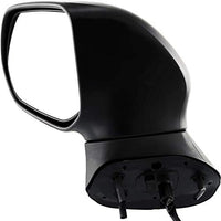 Front Power Mirror Manual Folding Heated Primed Left Driver Side Direct Replacement Compatible With 2006-2011 Honda Civic HO1320221 76250SNEA01