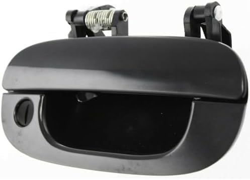 Set of 2 Front Exterior Door Handle Smooth Black with Keyhole Right & Left Side Direct Replacement Compatible with 1994-2001 Dodge Ram 1500/1994-2002 2500 3500 55275022-PFM