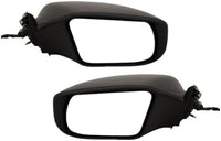 Set Of 2 Front Power Mirror Non-Folding Non-Heated Primed Plastic Left Driver & Right Passenger Side Direct Replacement Compatible With 2013-2018 Nissan Altima NI1321223 NI1320223
