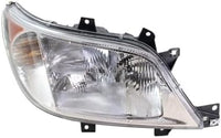 Set Of 2 Front Head Light Assembly Halogen Right Passenger & Left Driver Side Direct Replacement Compatible With 2003-2006 Dodge Sprinter / 2002-2006 Freightliner 2500 3500 CH2503172