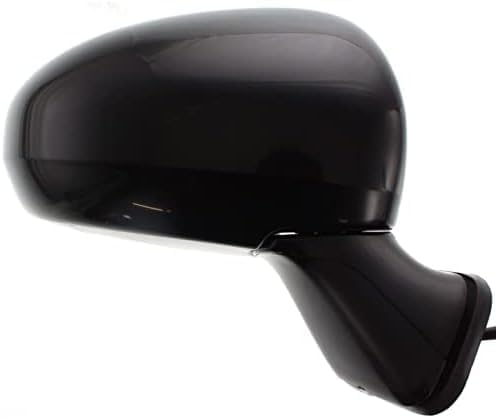 Set Of 2 Front Power Mirror Manual Fold Heated Primed Right Passenger & Left Driver Side Direct Replacement Compatible With 2010-2015 Toyota Prius / 2012-2015 Plug-In TO1320262