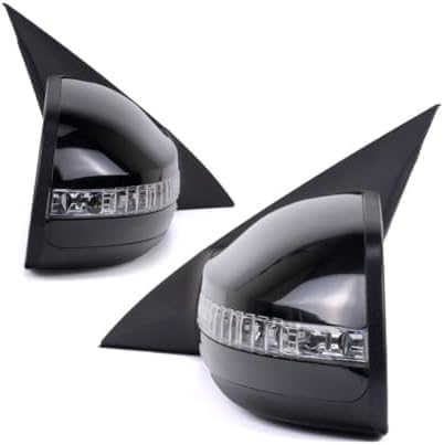 Set Of 2 Front Power Mirror Manual-Folding Non-Heated Primed Plastic Left Driver & Right Passenger Side Direct Replacement Compatible With 2007-2012 Nissan Altima NI1320220 NI1321220