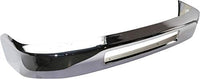 Front Bumper Steel + Grille Chrome Shell With Painted Gray Insert + Lower Valance Textured Direct Replacement Compatible With 2008-2019 Ford Econoline Van