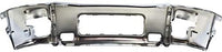 Front Bumper Face Bar Chrome Steel Direct Replacement Compatible With 2004-2015 Nissan Titan / 2005-2007 Armada NI1002136 62022ZR08A
