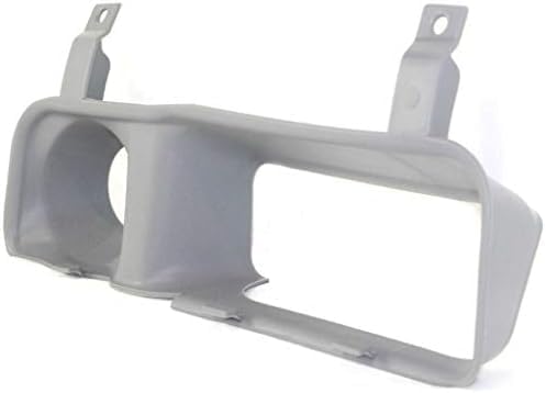 Set Of 2 Front Fog Lamp Molding Primed Left Driver & Right Passenger Side Direct Replacement Compatible With 1994-2002 Dodge Ram 1500 2500 3500 CH1038101 CH1039101 55076600 55076601