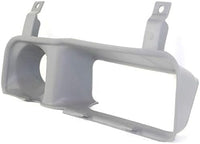 Set Of 2 Front Fog Lamp Molding Primed Left Driver & Right Passenger Side Direct Replacement Compatible With 1994-2002 Dodge Ram 1500 2500 3500 CH1038101 CH1039101 55076600 55076601