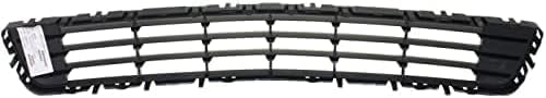 Front Bumper Upper & Lower Grille Primed Shell And Insert Plastic Direct Replacement Compatible With 2006-2008 Chevrolet Malibu GM1200537 GM1200558 15266333 15266336